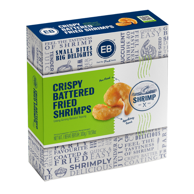EB Crispy Battered Fried Shrimps 300g (Frozen) (Case 9)