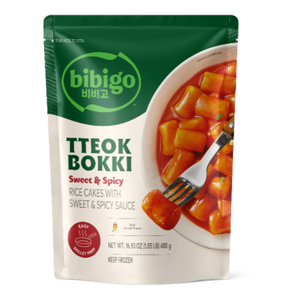 CJ BIBIGO Frozen Tteokbokki Sweet & Spicy 480g (Frozen) (Case 20)