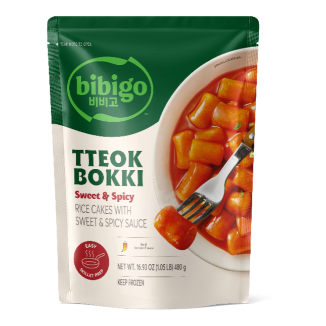 CJ BIBIGO Frozen Tteokbokki Sweet & Spicy 480g (Frozen) (Case 20)