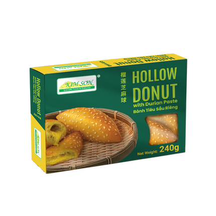 KIM SON Hollow Donut with Durian Paste 240g (Frozen) (Case 20)