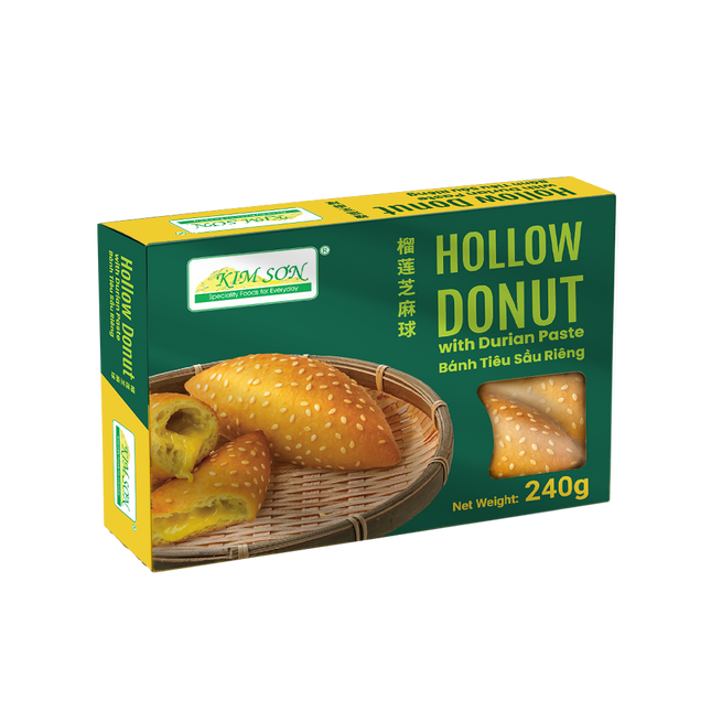 KIM SON Hollow Donut with Durian Paste 240g (Frozen) (Case 20)