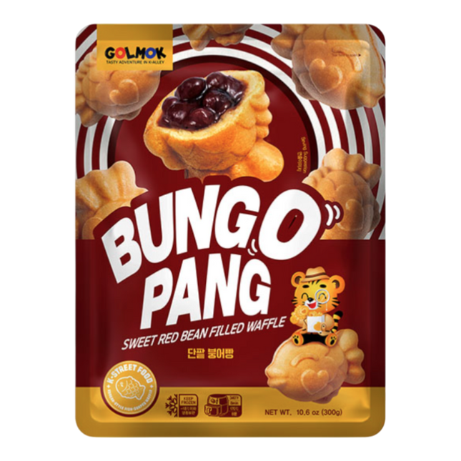 GOLMOK Sweet Red Bean Filled Waffle 300g (Frozen) (Case 15)