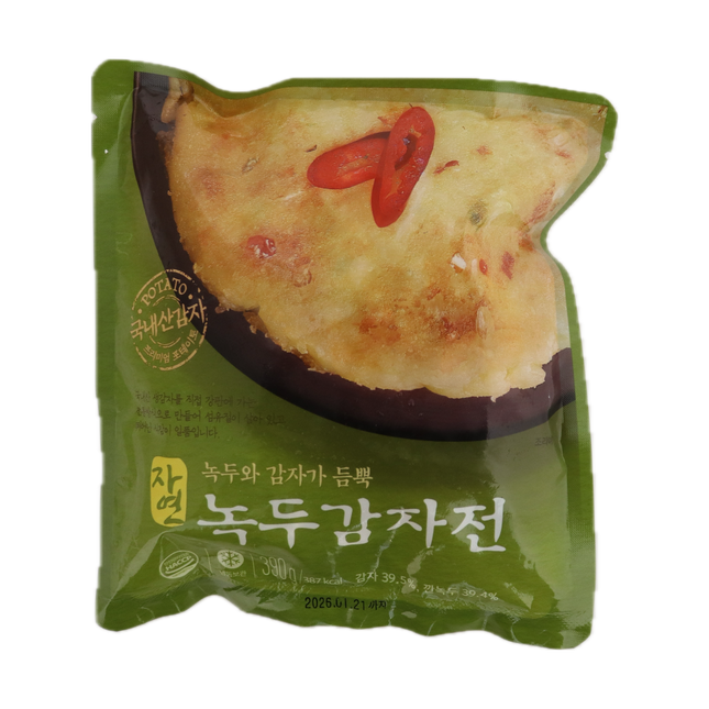 NATURAL COOK Mungbean & Potato Pancake 390g (Frozen) (Case 20)