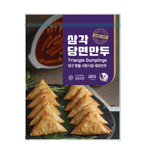 SGS MANDU Glass Noodle Triangle Shaped Dumpling 600g (Frozen) (Case 15)
