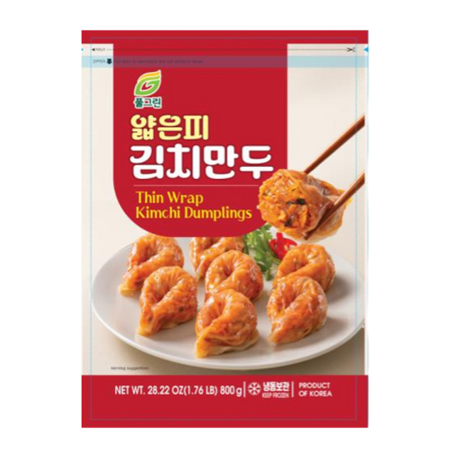 FULGREEN Thin Kimchi Dumpling 800g (Frozen) (Case 10)