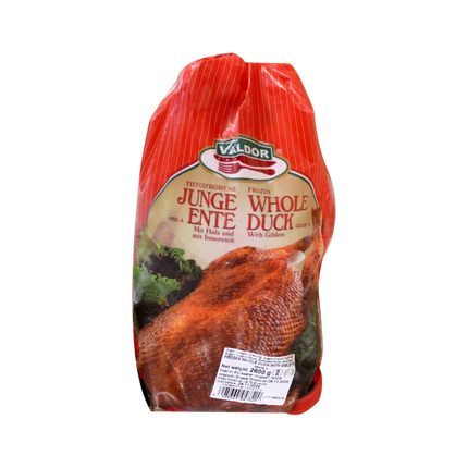 VALDOR Frozen Whole Duck 2.6kg (Frozen) (Case 6)