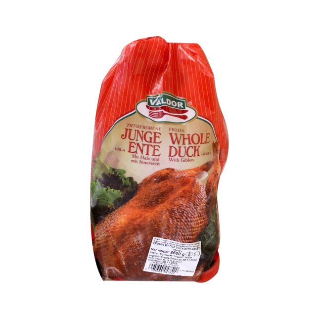 VALDOR Frozen Whole Duck 2.6kg (Frozen) (Case 6)