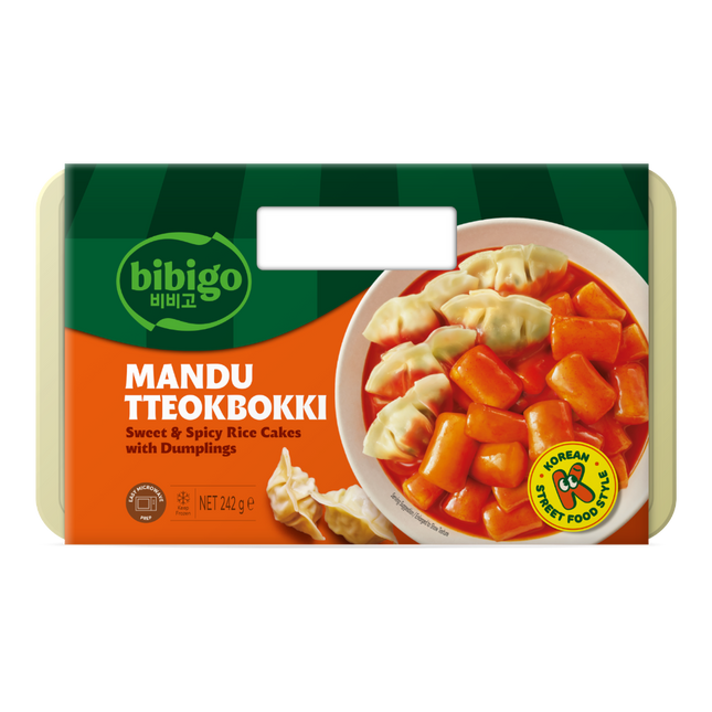 CJ BIBIGO Mandu Tteokbokki Sweet and Spicy  242g (Frozen) (Case 18)
