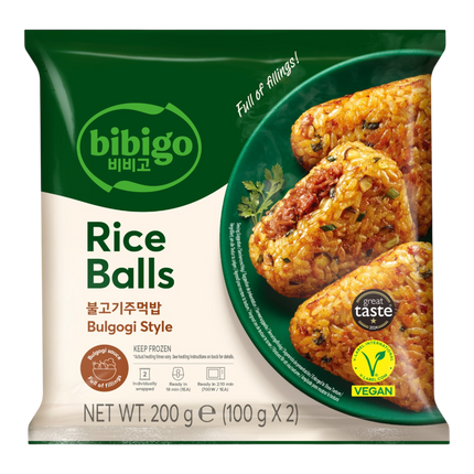 CJ BIBIGO Plant-Based Rice Ball Bulgogi 200g (Frozen) (Case 10)