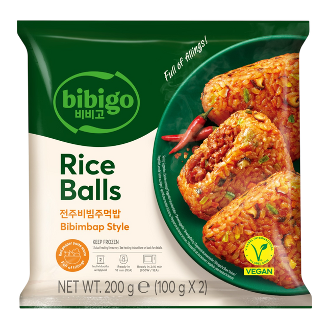 CJ BIBIGO Plant-Based Rice Ball Bibimbap 200g (Frozen) (Case 10)