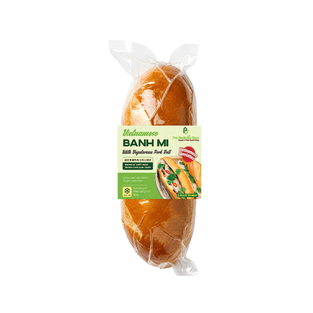 THE PLANTBASE STORE Vietnamese Banh Mi With Vegetarian Pork Roll 160G (Frozen) (Case 24)