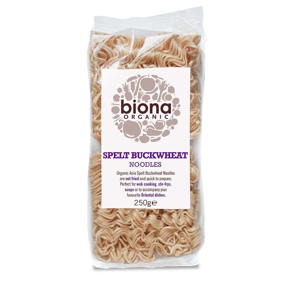 BIONA Organic Spelt Buckwheat Asia Noodles - Vegan 250g - Longdan Online Supermarket