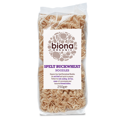 BIONA Organic Spelt Buckwheat Asia Noodles - Vegan 250g - Longdan Online Supermarket