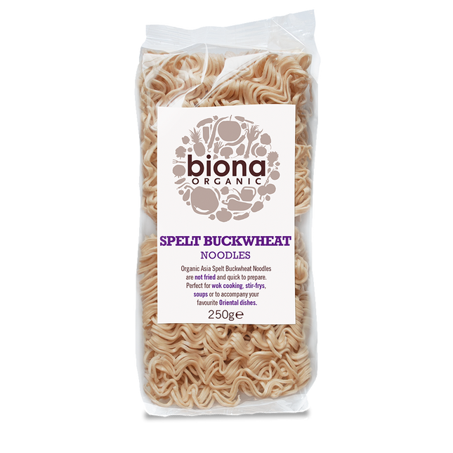 BIONA Organic Spelt Buckwheat Asia Noodles - Vegan 250g - Longdan Online Supermarket