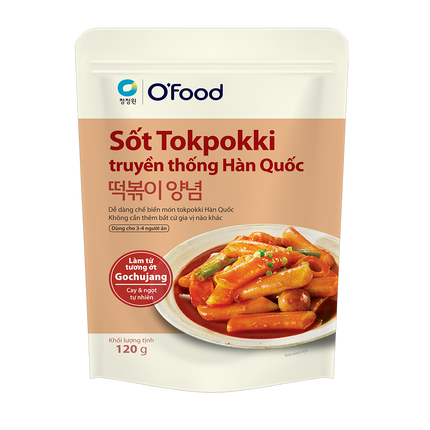 O'Food Korean Traditional Tokpokki  Sauce 120g - Longdan Official Online Store