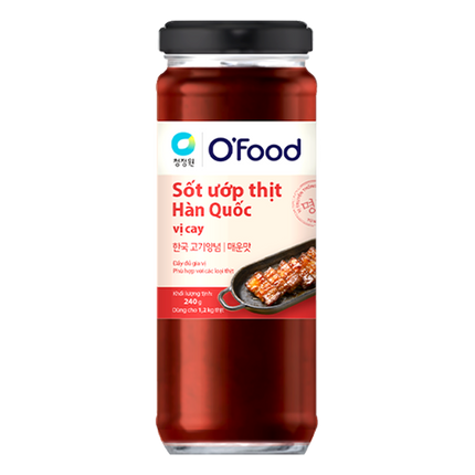 O'Food Korean Marinate Sauce - Spicy 240g - Longdan Official Online Store