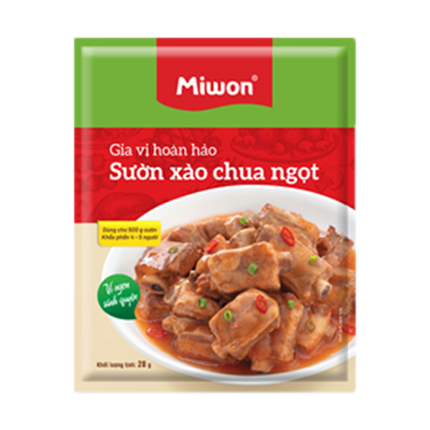 Miwon Stir Pork Rib Seasoning With Sweet & Sour Flavor 28g - Longdan Official Online Store