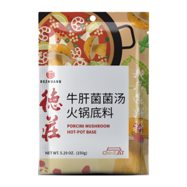 DEZHUANG Porcini Mushroom Hot Pot Base 150G - Longdan Online Supermarket