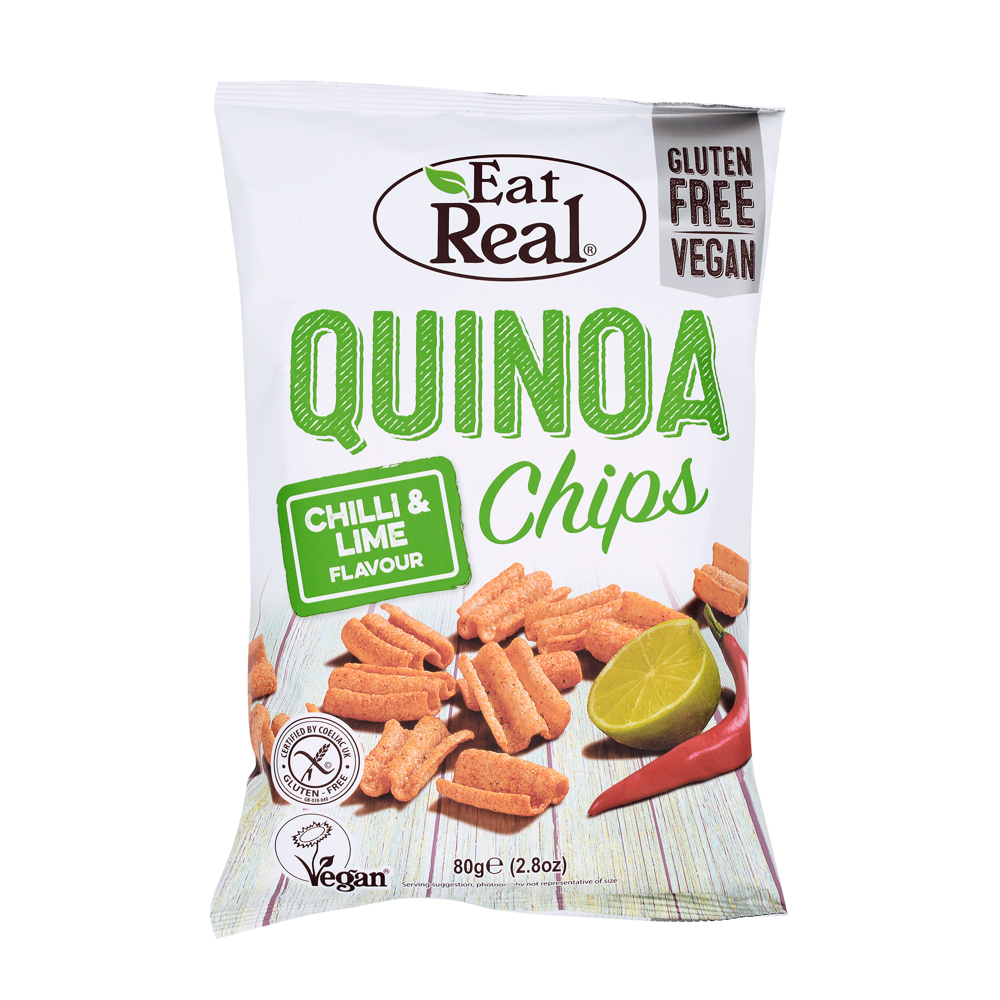 EAT REAL Quinoa Chips Chilli Lime 80g - Longdan Online Supermarket