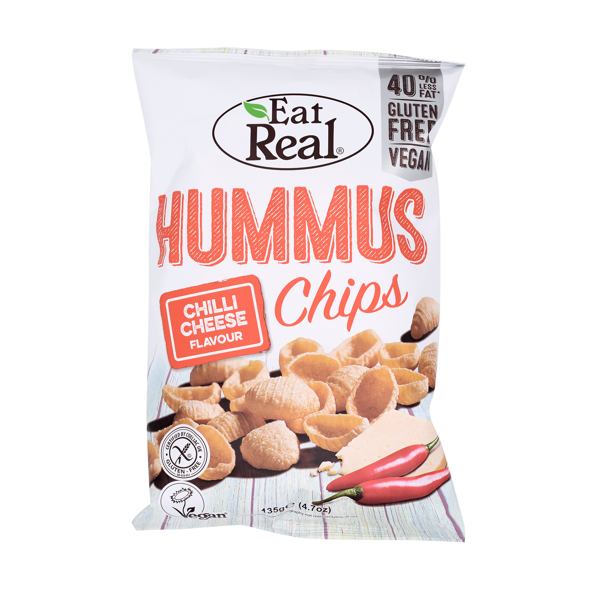 EAT REAL Hummus Chilli Cheese 135g - Longdan Online Supermarket