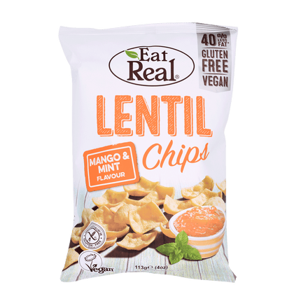 EAT REAL Lentil Chips Mango & Mint 113g - Longdan Online Supermarket