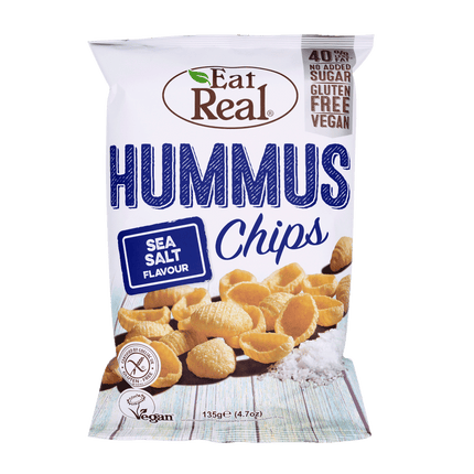EAT REAL Hummus Sea Salt Chips 135g - Longdan Online Supermarket