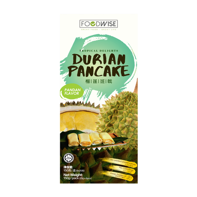 FOODWORTH Durian Pandan Pancake 150g (Frozen) - Longdan Official Online Store