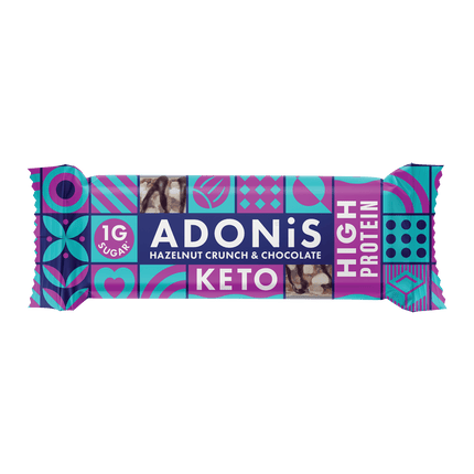 Adonis Keto Hazelnut Crunch & Cocoa Protein Bar 45g - Longdan Official Online Store