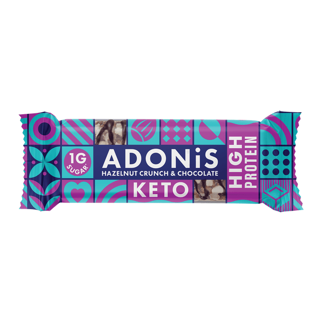 Adonis Keto Hazelnut Crunch & Cocoa Protein Bar 45g - Longdan Official Online Store