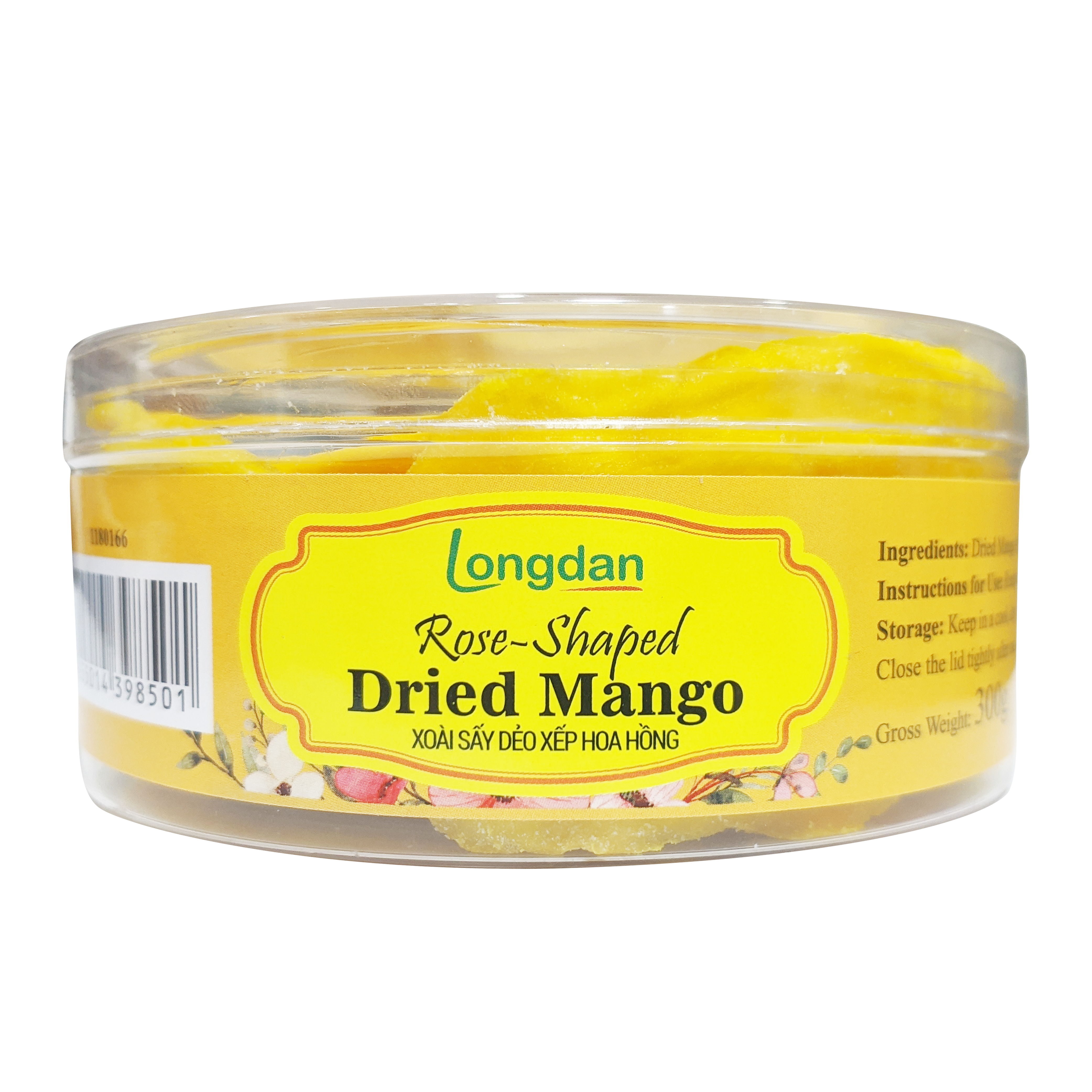 Longdan Rose - Shaped Dried Mango - Longdan Official Online Store