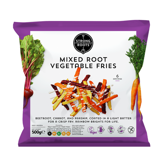 STRONG ROOTS Mixed Root Vegetable Fries 500g (Frozen) - Longdan Official Online Store