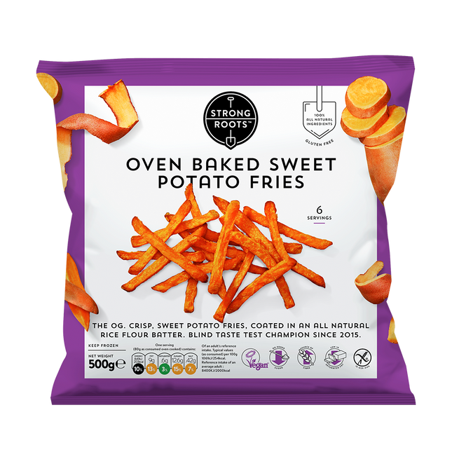 STRONG ROOTS Oven Baked Sweet Potato 500g (Frozen) - Longdan Official Online Store