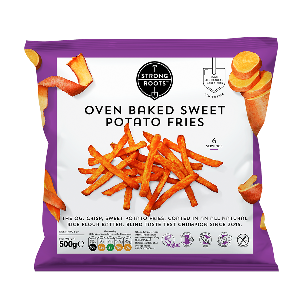 Strong Roots Frozen STRONG ROOTS Oven Baked Sweet Potato 500gr (Frozen) (Case 12) – Longdan ...