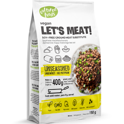 Cultured Food Let's Meat! Vegan soy-free ground meat unseasoned 150g - Longdan Online Supermarket