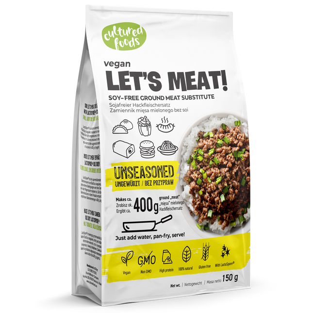 Cultured Food Let's Meat! Vegan soy-free ground meat unseasoned 150g - Longdan Online Supermarket