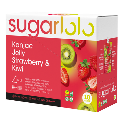 SUGARLOLO Jelly Drink Strawberry & Kiwi 150g (Case 40)