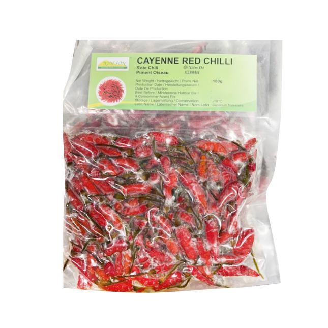 KIMSON Cayenne Red Chilli 100g (Frozen) - Longdan Official Online Store