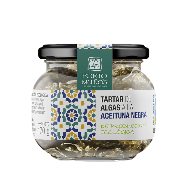 Porto Muinos Organic Seaweed Tartar with black olives 170g - Longdan Official Online Store