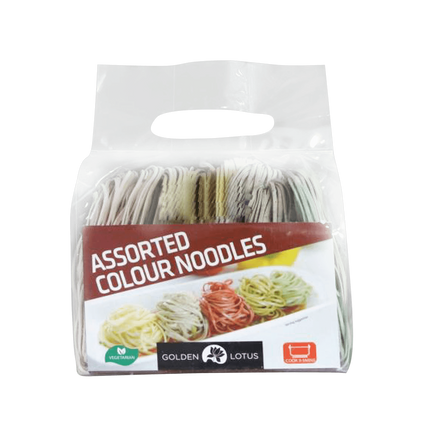 Golden Lotus Assorted Color Noodles 400g (Case 20)