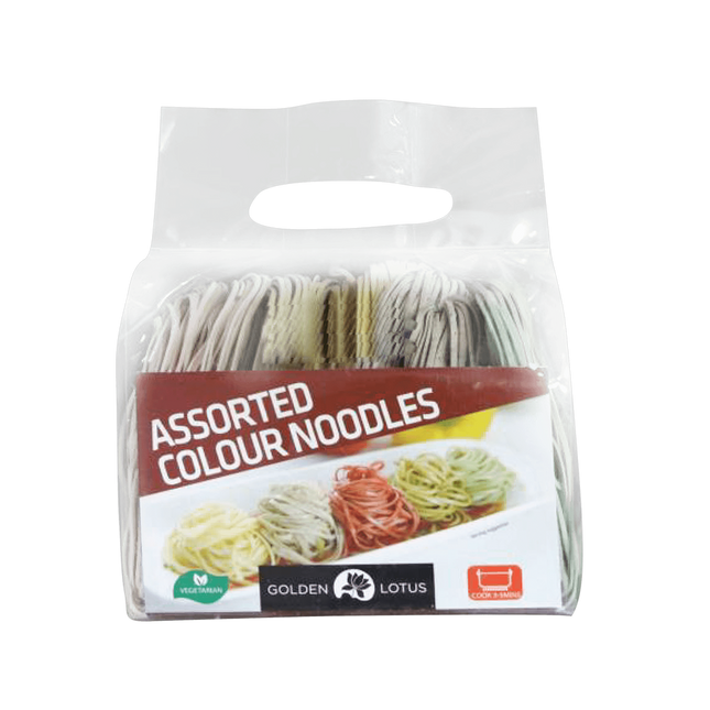 Golden Lotus Assorted Color Noodles 400g (Case 20)