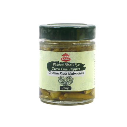 Tofuhat Pickled Bird's Eye Green Chili Pepper 150g - Longdan Official Online Store
