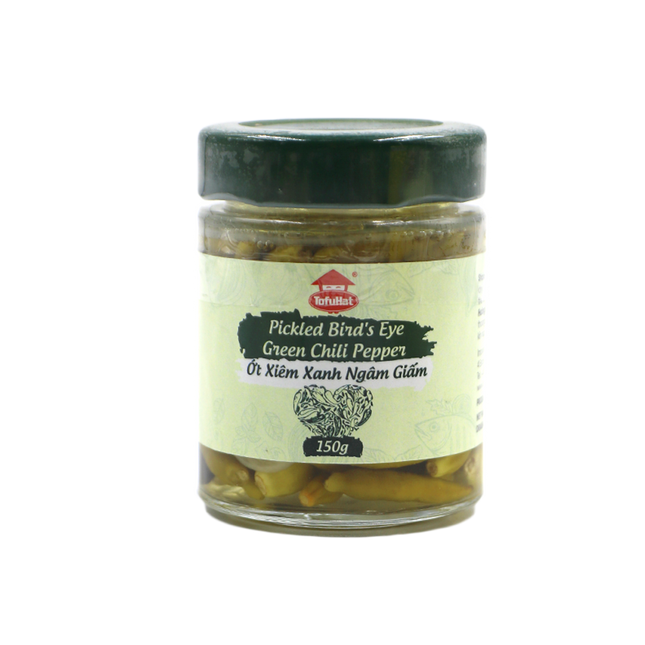 Tofuhat Pickled Bird's Eye Green Chili Pepper 150g - Longdan Official Online Store