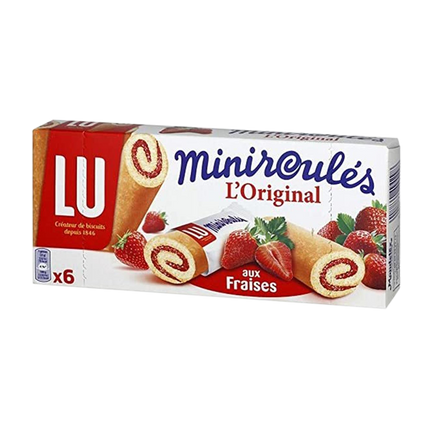 LU Mini Roules Strawberry Filled Mini Rolls 150G - Longdan Official Online Store