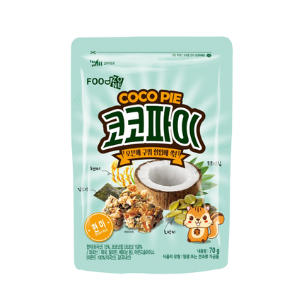 FOOD ZONE Coco Pie Brown Rice 70g (Case 20)