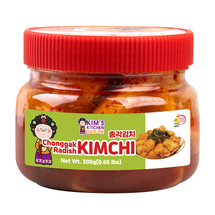 KIM'S KITCHEN Chonggak Radish Kimchi 300g (Case 12)