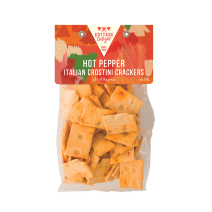 COTTAGE DELIGHT Hot Pepper Italian Crostini Crackers 170g - Longdan Official