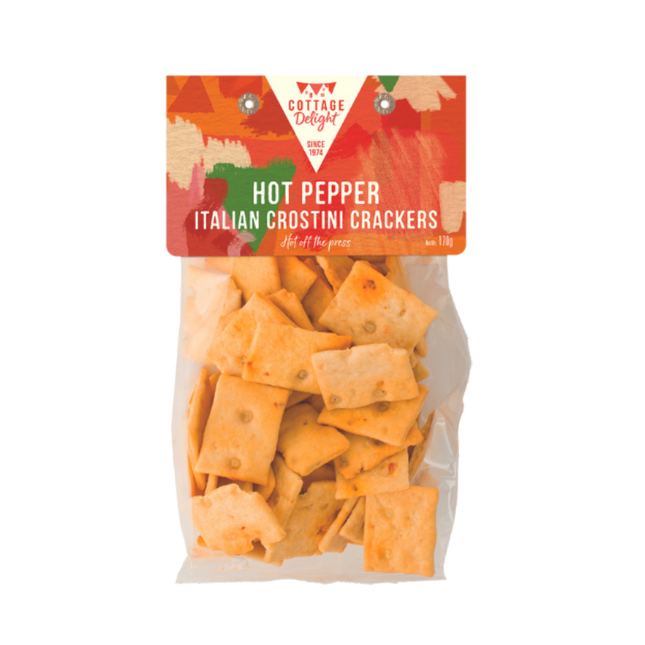 COTTAGE DELIGHT Hot Pepper Italian Crostini Crackers 170g - Longdan Official