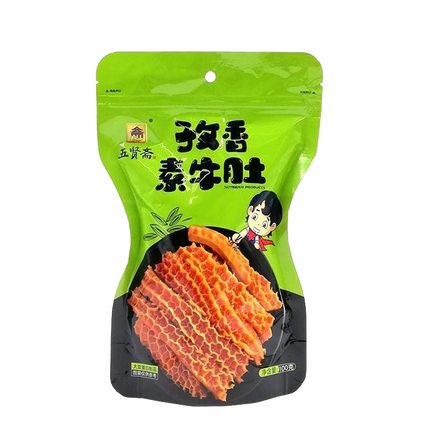WUXIANZHAI Vegetarian Tripe - Cumin 100g (Case 25)