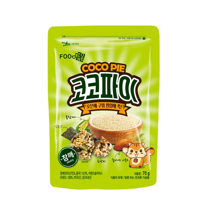FOOD ZONE Coco Pie Sesame Seeds 70g (Case 20)
