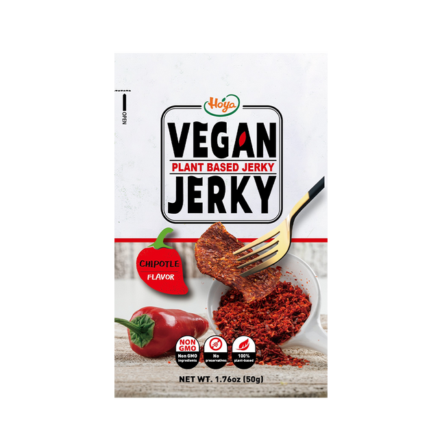 Hoya Vegan Jerky- Chipotle Flavour 50g (Case 48)